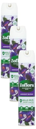 Zoflora Midnight Blooms 300ml, Air Spray Disinfectant Mist (Pack of 3)