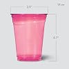Hefty Party Perfect Tinted Disposable Plastic Cups, Red, Blue, and Yellow Plastic Cups, Perfect Party Cups for Easy Cleanup and Large Gatherings, 18 Ounce, 54 Count
