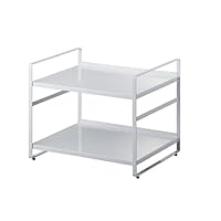 ホワイト冷蔵庫 可動式棚付き Amazon｜山崎実業(Yamazaki) 冷蔵庫上収納ラック ホワイト 約