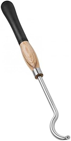 Herramienta para tornear madera con punta de carburo cuello cisne miniatura 1
