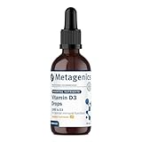 Metagenics Vitamin D3 Liquid Drops - 1000iu Vitamin D for Healthy Immune System, Bones, Muscles & Teeth - Orange, 30ml