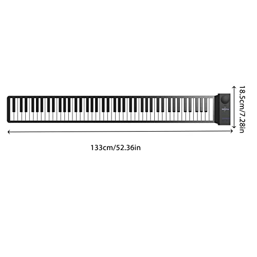 Ziurmut Clavier de Piano Pliable – Piano électronique Pliable 88 Touches | Clavier Pliable de Piano numérique de qualité sonore Unique avec pédale de Sustain, câble USB - Les Beatles, Paul McCartney, John Lennon, RIngo Starr, George Harrison Ziurmut Clavier de Piano Pliable - Piano électronique Pliable 88 Touches | Clavier Pliable de Piano numérique de qualité sonore Unique avec pédale de Sustain, câble USB – Image 3