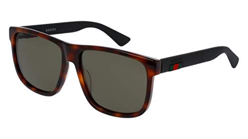 Gucci GG0010S-006-58 Brown Square Sunglasses