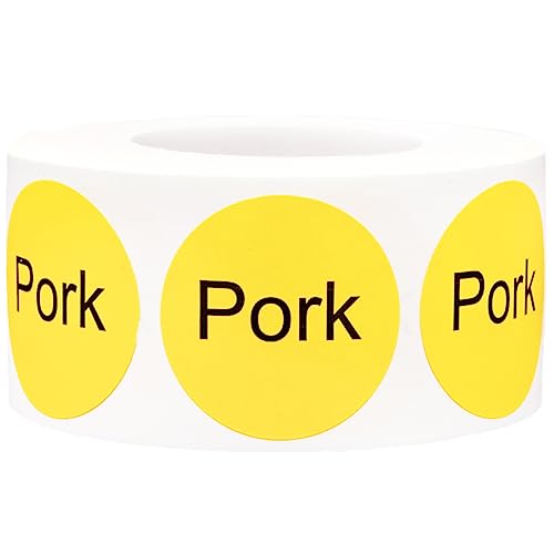 Autocollants ronds jaunes et noirs 2,5cm étiquettes adhésives de signalisation lot 500