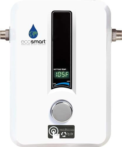 Comparison: Best Instant Water Heater For Shower 3 EcoSmart ECO 11 Electric Tankless Water Heater, 13KW at 240 Volts with Patented Self Modulating Technology