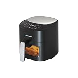 Blaupunkt Fritteuse ohne Öl, AGDBLEC008, Schwarz, Silber, 1300 W, 3,7 l