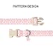 Lionet Paws Hundehalsband mit Blumenmuster, niedliches Gänseblümchen-Design, mit Kunststoffschnalle, leicht, verstellbar, für kleine Hunde