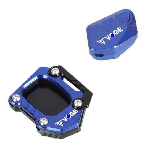 Extension de béquille moto VOGE DS525X 2024 aluminium anodisé bleu