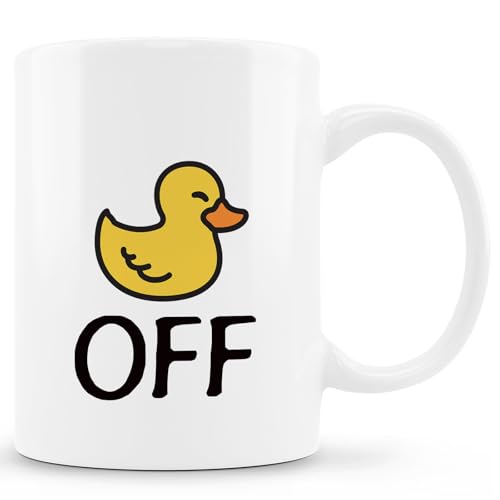 Zomhix Funny Yellow Baby Duck Mug, Gifts for Duck Lovers Coffee Cup Ceramic, Ducks Gifts for Women Men, Funny Humorous Animal Ceramic Coffee Tea Mug 11 oz