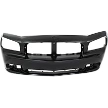 Go-Parts - Front Bumper Cover for Dodge Charger 2006-2010, Primed Ready to Paint, SRT Model, Performance Package for 2009-2010, Replacement 2007 2008 2009