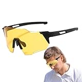 Veasbuu Rennrad-Sonnenbrille, Softball-Brille – polarisierte, staubdichte Sonnenbrille zum Reiten, Angeln, Berg