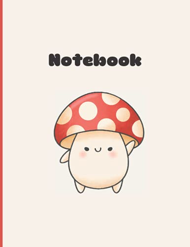 Cute Kawaii Aesthetic Notebook: Blank Lined Paper Notebook, Cute Notebook for School, Kawaii School Supplies