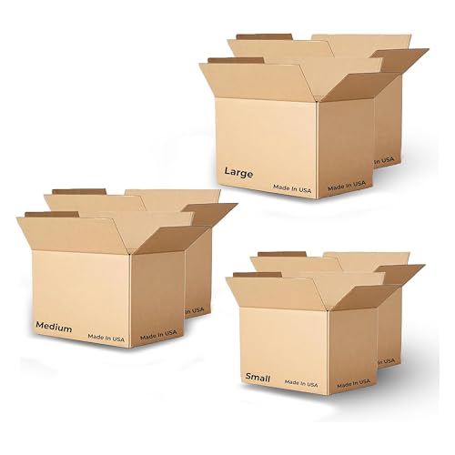 12 Pack Cardboard Moving Boxes