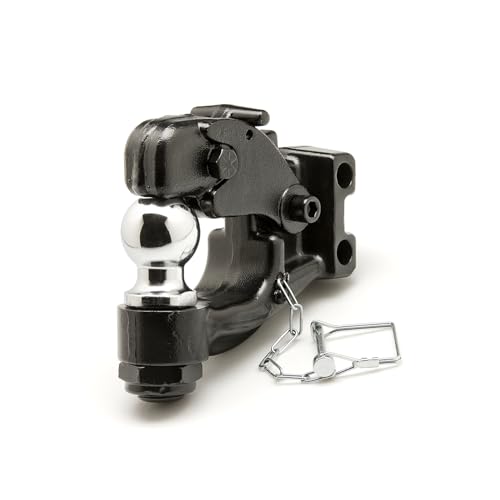 HUSKY TOWING 33258 HUSKY 2-5/16' PINTLE COMBO 20K/10T, Combo With 2-5/16 Inch Ball; Use With Husky Adjustable Ball Mount System; Hook Rating 20000 Pounds Gross Trailer Weight; Black
