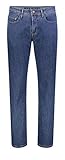 98% Baumwolle, 2% Elasthan MAC Jeans Herren Ben Alpha New Basic Denim Straight Jeans, Blau (Stonewash H108), W42/L30