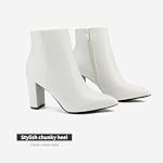 DREAM PAIRS Women's Chunky Heel Ankle Booties Pointed Toe Short Boots - Image 3