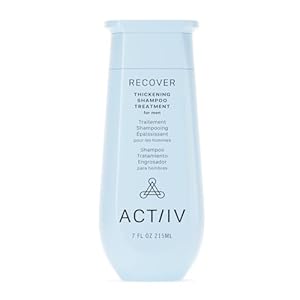 ACTIIV Recover Thickening Shampoo Treatment For Men | Supports the Appearance of Fuller, Healthier-Looking Hair, Supports Scalp Health, Plant-Based, Color-Safe, Vegan,All Hair Types