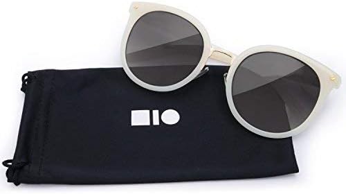 Mio Eyewear [Cateye - Black] Fashion Sunglasses for Woman (100% UV Protection) - White Gold