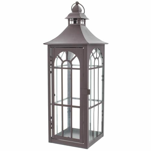 SIDCO Metall Laterne groß Windlicht Kerzenhalter Kerzenständer...