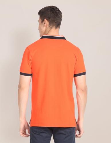Image of U.S. POLO ASSN. Solid Slim Fit Polo T Shirts for Men - 100% Cotton, Half Sleeves Mens Tshirt