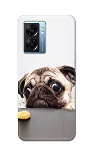 Image of PRINTFIDAA� Printed Hard Back Cover Case for Oppo K10 5G Back Cover (Pug Dog) -2808