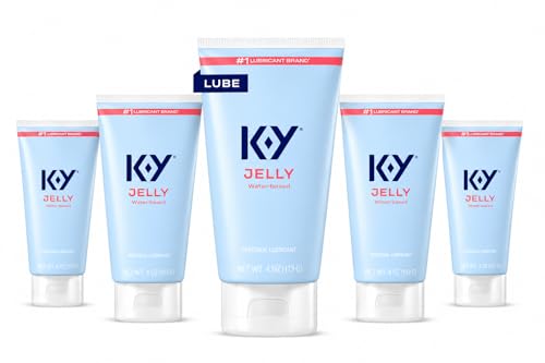 K-Y Jelly Classic Water-Based Body Friendly Formula 4 Fl Oz. Personal Lubricant for Wetter Sex for...