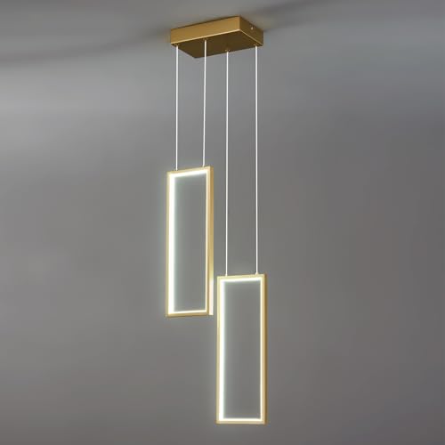 Lámpara de araña moderna para una cocina contemporánea y luminosa