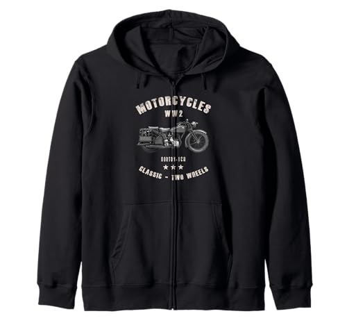 Norton Norton 16H Classic Motorcycle Zip Hoodie