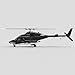 XeleMush 1/34 AW-911 Air-Wolf RC Helicopter, 2.4G 9CH Flybarless Helicopter, 6G/3D Stunt Aircrafts with LED and GPS Positioning, Switchable Mode (RTF Version)