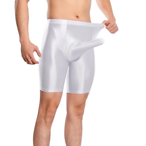 Pantalones cortos de fitness para hombre, calzoncillos ajustados, sexy, cuello en U, bolsillos reforzados, calzoncillos bóxer, ropa interior, delgados, transpirables, pantalones cortos deportivos