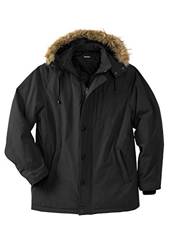KingSize Men's Big & Tall Arctic Down Parka With Detachable Hood And Insulated Cuffs - Main Image