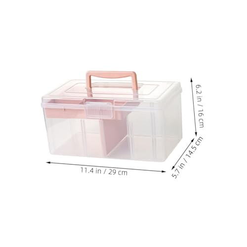 Boîte de rangement multifonction en PP transparent Anneome à double couche - 3