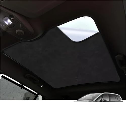 ZWZWZW(良い) 車用スエード生地 静電吸着サンルーフサンシェードカバー に適合するシトロエン C4 に適合するグランド に適合するピカソ 2015-2024 断熱 天窓サンシェード(ベージュ)