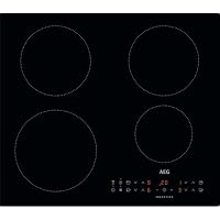 AEG 3000 Series Induction Hob, IKX64301CB, 4 Cooking Zones, 60cm, Hob2Hood Function, Built-In Hob, Felixible Bridge Zones, Key-lock, Booster, Automatic Heating-Up, LED Indicators, 44x560x490mm, Black