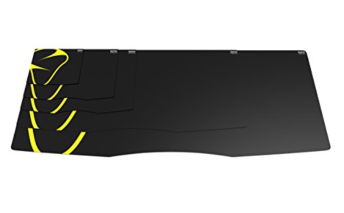 Mionix Sargas Large Gaming Mousepad (17.7 X 12.6 X 0.10 Inch), Speed Surface, Black And Yellow #TOP7