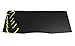 Mionix Sargas Medium Gaming Mousepad (14.6 x 10.25 x 0.10 Inch), Speed Surface, Black and Yellow