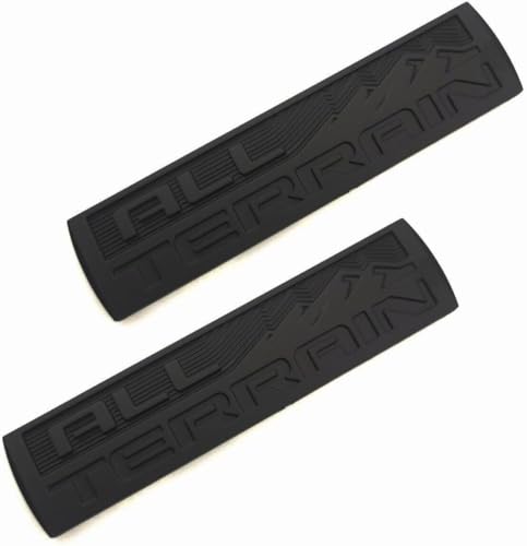 Image of Set 3 Pcs All Terrain Door Tailgate Letter Nameplate Emblem 3D Badge Replacement for All Terrain (Matte Black)