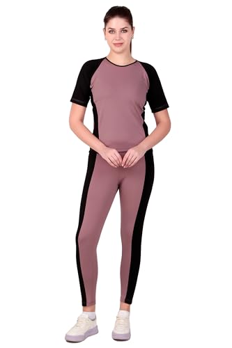 Image of Benzos Women's Body Fitted Gym Running Sports Track Suit | Regular Casual Fit | Track Suit for Girls & Women | Fabric - Polyester Blend