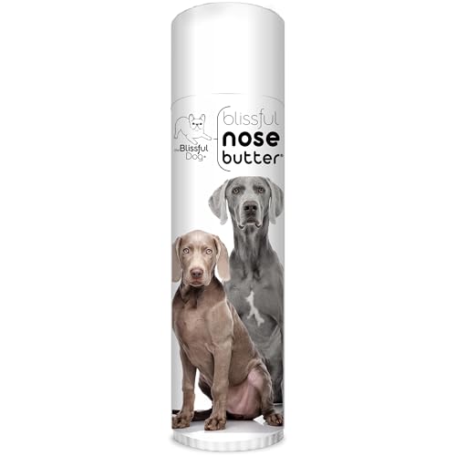 Image of The Blissful Dog Weimaraner Nose Butter for Dry, Cracked Skin, Lick-Safe Dog Nose Balm with Moisturizing Shea Butter, Almond, Olive, and Essential Oils, Pet Supplies, Uncented, 0.50 oz.