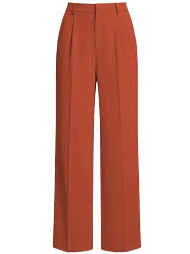 Image of GRECIILOOKS Trousers for Woman | Womens High Rise High Waist Flared Korean Style | Formal Pant for Women Office Wear| Track Pants for Womans Elegant for College & Events (Available in Plus Size)