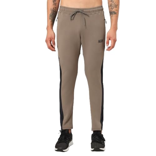 Image of TECHNOSPORT Men Mid Rise Slim Fit Active Running Track Pant - (MPOR95-123-P) Pack of 1