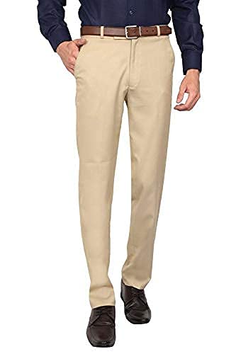 Formal Flat Front Trouser for Men Regular fit Cross Pocket Formal Gents Pant for Office interviews Meetings