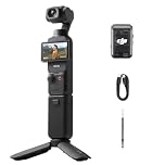 DJI Osmo Pocket 3 Creator Combo, fotocamera digitale con CMOS da 1'' e video 4K/120fps, stabilizzazione a 3 assi, tracciamento volti/oggetti, messa a fuoco rapida, microfono incluso, vlog camera