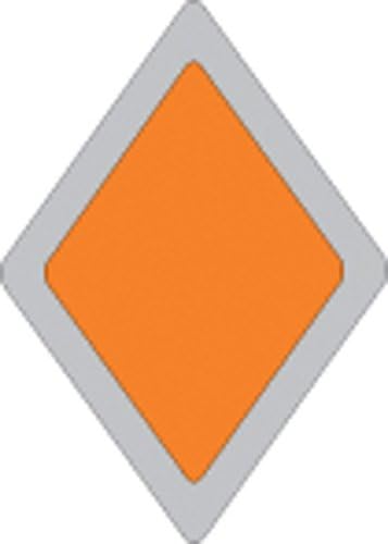 ORANGE PLASTIC REFLECTIVE SNOWMOBILE TRAIL BLAZER DIAMOND, Manufacturer: VOSS SIGNS, Manufacturer Part Number: 264 RB OR-AD, Stock Photo - Actual parts may vary.