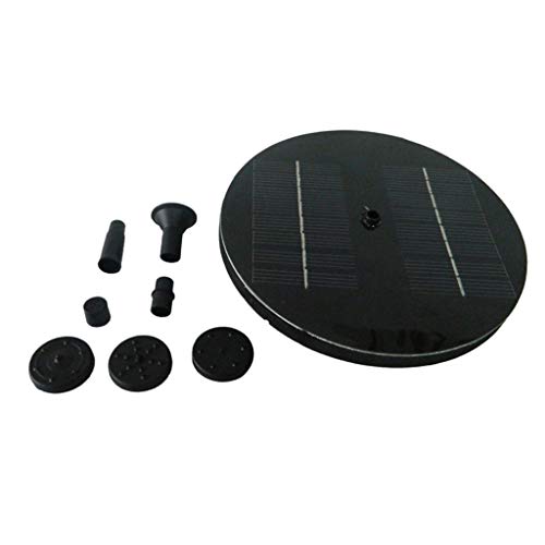 XLGX Solar Water Fountain Pump Garden Pond Floating Sprinkler Watering Kits Ornamental Watering Fountain For Bird Bath Pool Water Oxygen Circulation Aquarium Outdoor Garden Decoration (B)