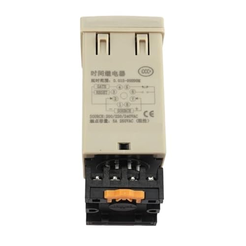Relais temporisé numérique DH48S-2Z avec écran LED programmable AC 220V