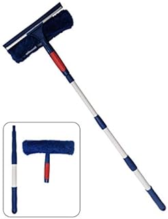 Professional Window Cleaner Squeegee with Extension Pole Up to 0.9m Long 2-in-1 Squeegee