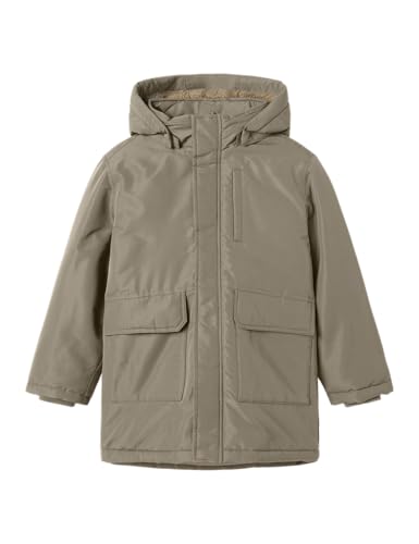 NAME IT Nkmmarlow Parka Jacket PB, Timber Wolf, Numeric_140 para Niños