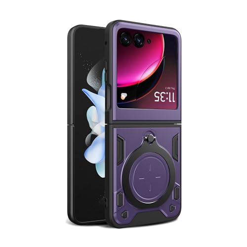 Lucyliy Compatible with Motorola Razr 40 Ultra Phone Case Cover Purple