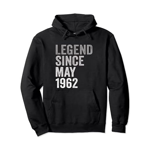 Leyenda Desde Mayo de 1962 Año de Cumpleaños Sudadera con Capucha